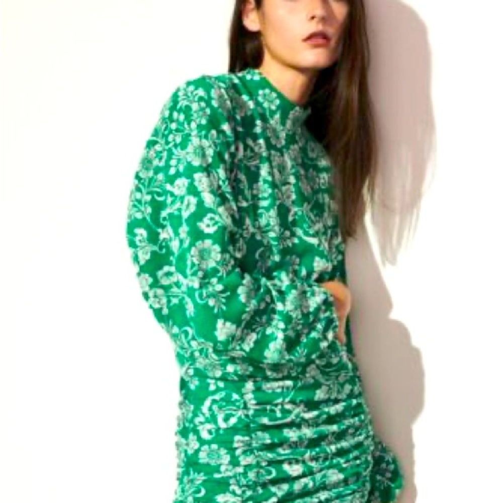 Zara balloon sleeve dress
